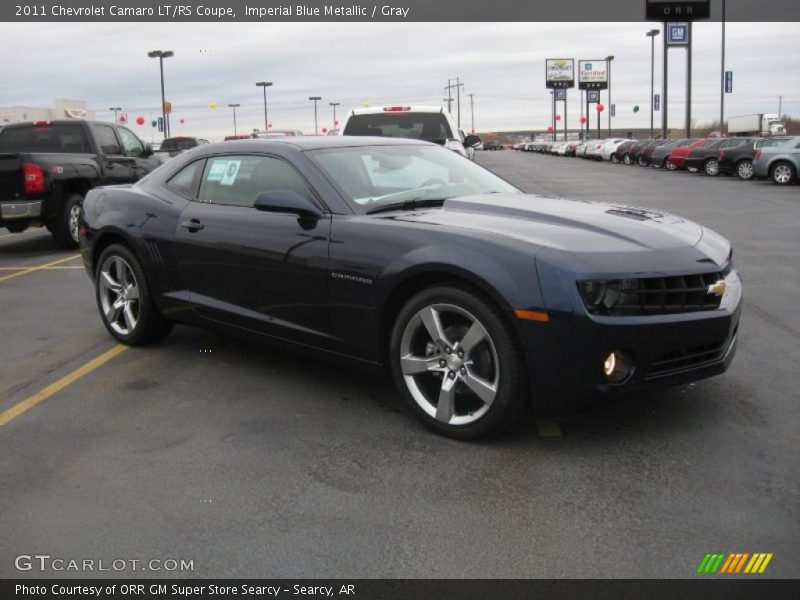 Imperial Blue Metallic / Gray 2011 Chevrolet Camaro LT/RS Coupe