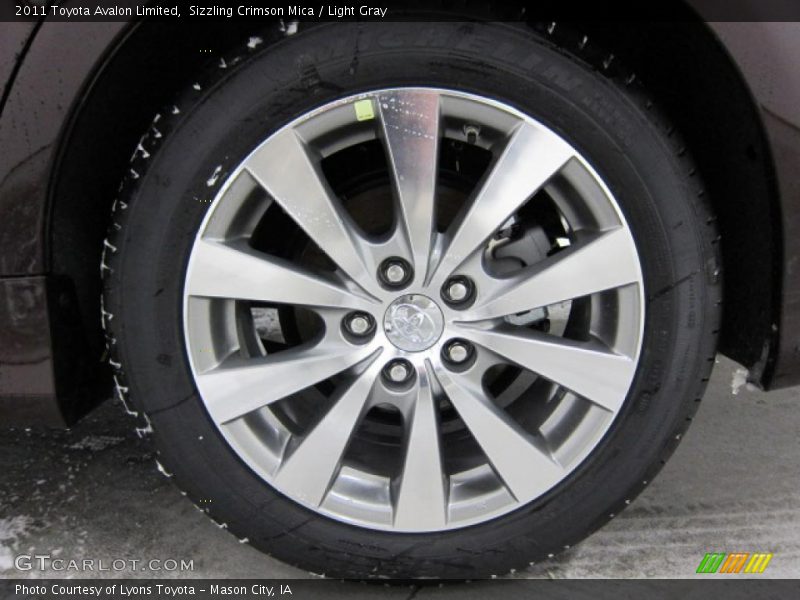 Sizzling Crimson Mica / Light Gray 2011 Toyota Avalon Limited