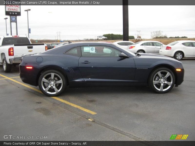Imperial Blue Metallic / Gray 2011 Chevrolet Camaro LT/RS Coupe