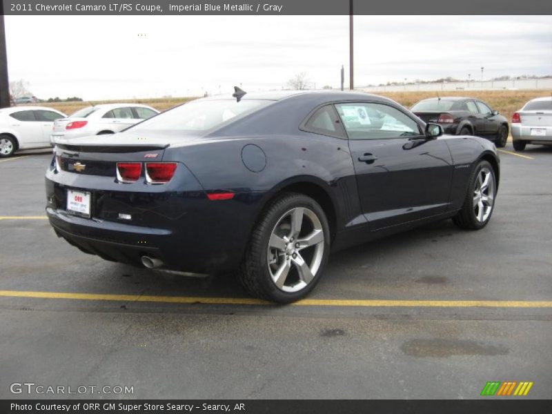 Imperial Blue Metallic / Gray 2011 Chevrolet Camaro LT/RS Coupe