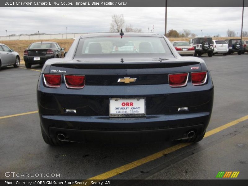 Imperial Blue Metallic / Gray 2011 Chevrolet Camaro LT/RS Coupe