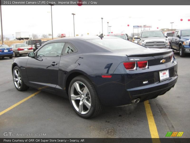 Imperial Blue Metallic / Gray 2011 Chevrolet Camaro LT/RS Coupe