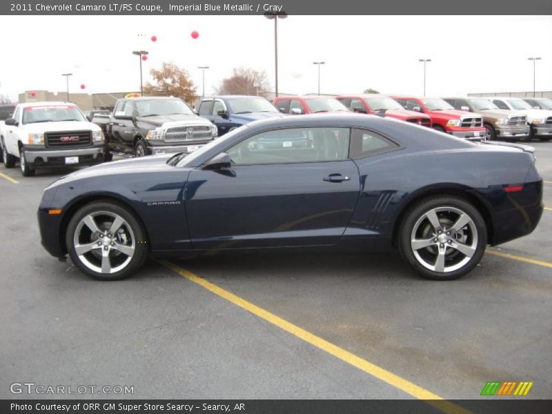 Imperial Blue Metallic / Gray 2011 Chevrolet Camaro LT/RS Coupe