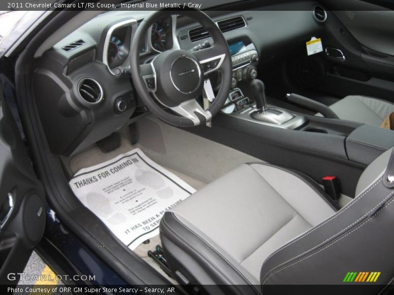 Imperial Blue Metallic / Gray 2011 Chevrolet Camaro LT/RS Coupe