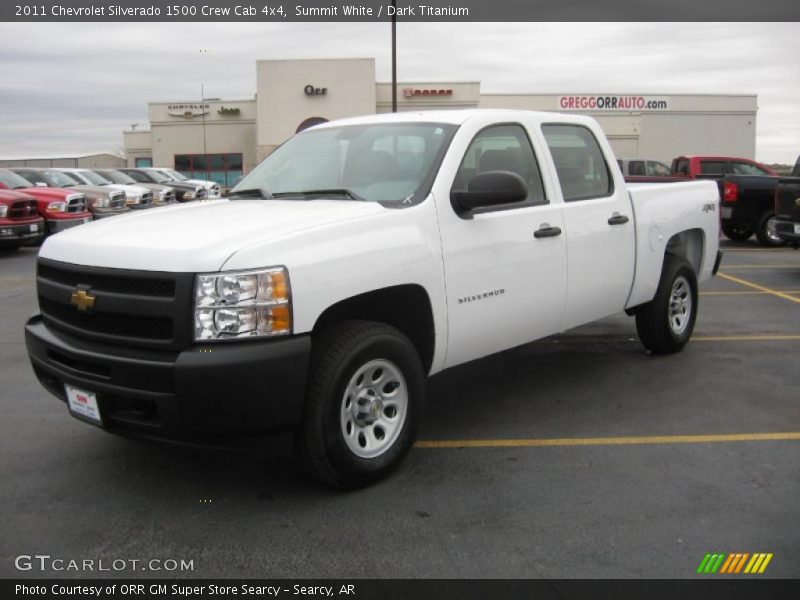 Summit White / Dark Titanium 2011 Chevrolet Silverado 1500 Crew Cab 4x4