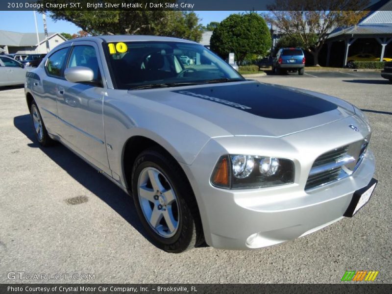 Bright Silver Metallic / Dark Slate Gray 2010 Dodge Charger SXT