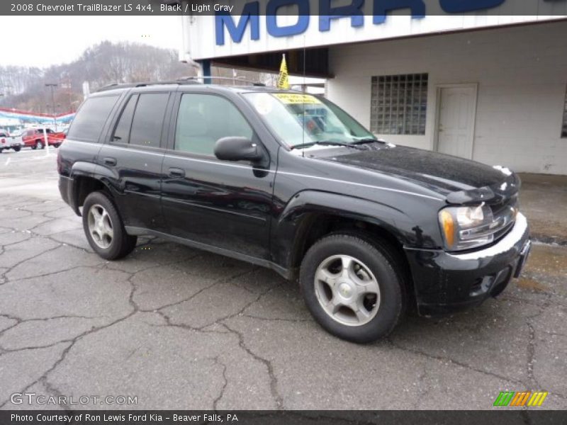 Black / Light Gray 2008 Chevrolet TrailBlazer LS 4x4