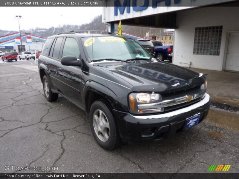 Black / Light Gray 2008 Chevrolet TrailBlazer LS 4x4