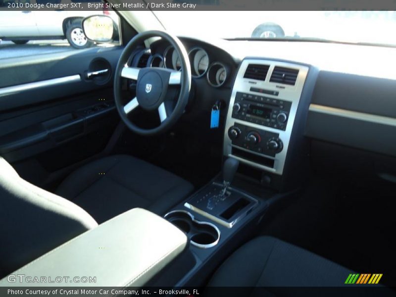 Bright Silver Metallic / Dark Slate Gray 2010 Dodge Charger SXT