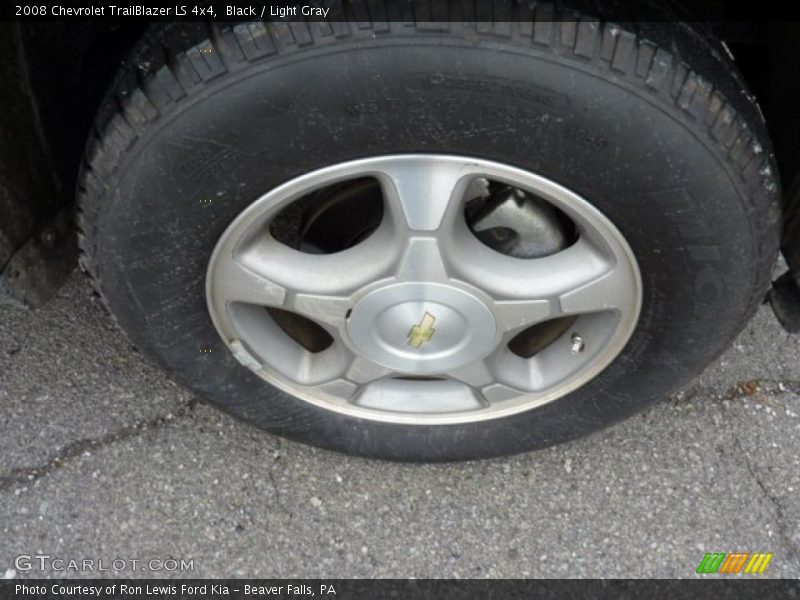 Black / Light Gray 2008 Chevrolet TrailBlazer LS 4x4