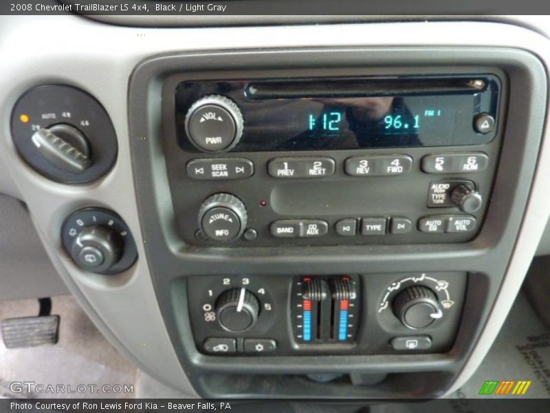 Black / Light Gray 2008 Chevrolet TrailBlazer LS 4x4