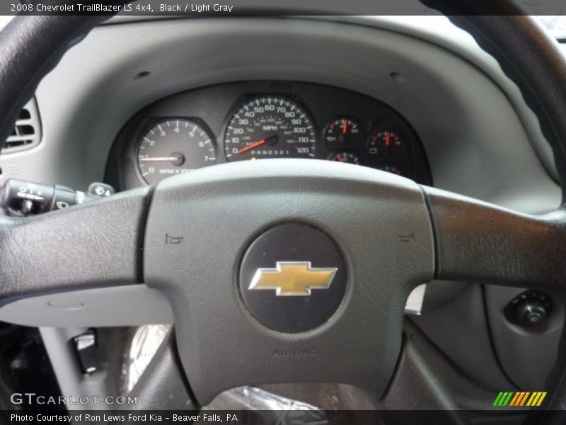 Black / Light Gray 2008 Chevrolet TrailBlazer LS 4x4