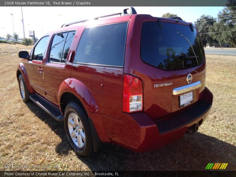 Red Brawn / Graphite 2008 Nissan Pathfinder SE