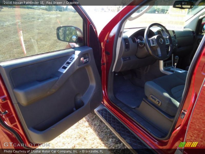 Red Brawn / Graphite 2008 Nissan Pathfinder SE