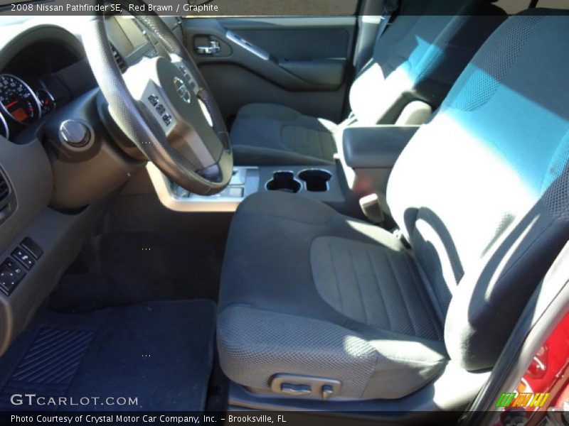 Red Brawn / Graphite 2008 Nissan Pathfinder SE