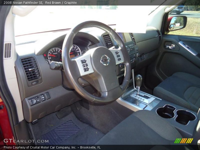 Red Brawn / Graphite 2008 Nissan Pathfinder SE