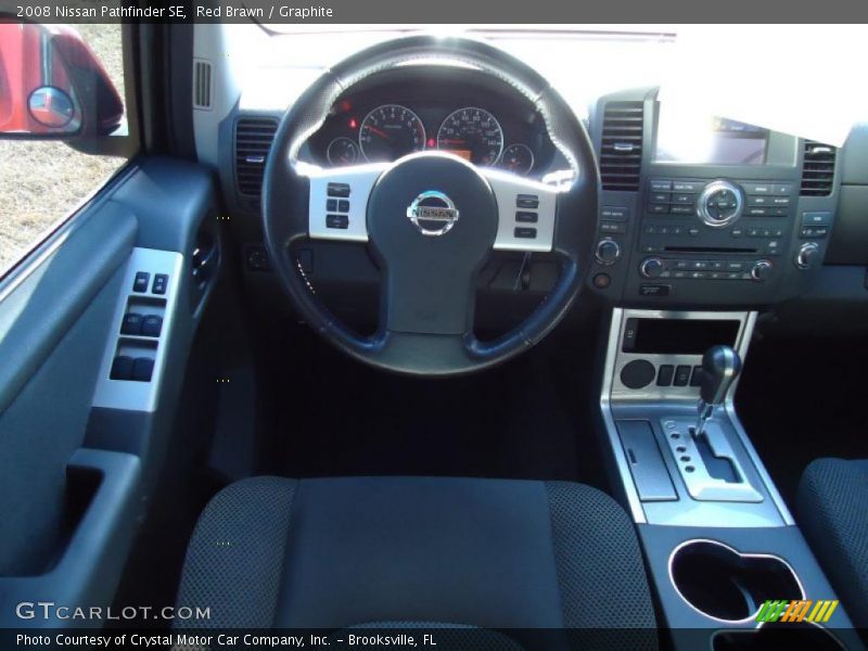 Red Brawn / Graphite 2008 Nissan Pathfinder SE