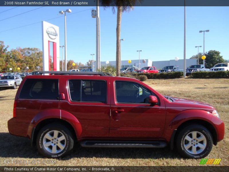 Red Brawn / Graphite 2008 Nissan Pathfinder SE