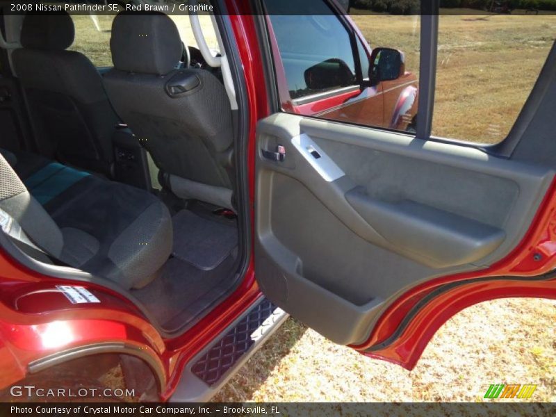 Red Brawn / Graphite 2008 Nissan Pathfinder SE