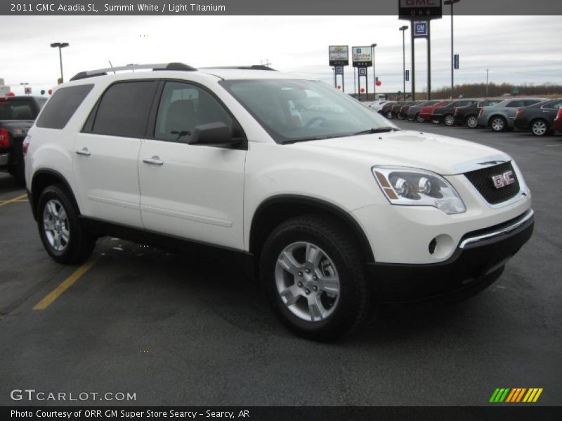 Summit White / Light Titanium 2011 GMC Acadia SL