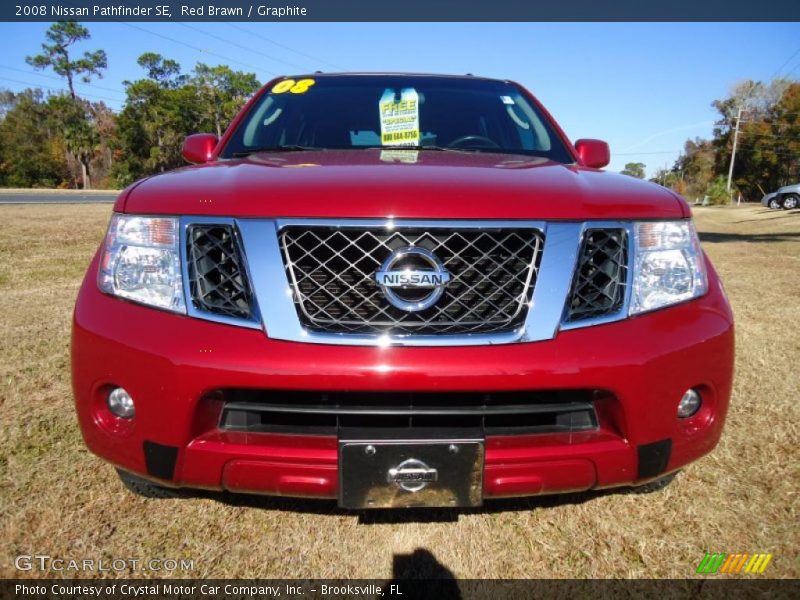 Red Brawn / Graphite 2008 Nissan Pathfinder SE
