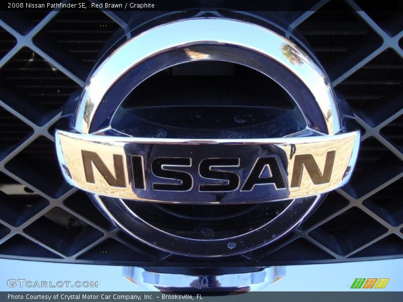 Red Brawn / Graphite 2008 Nissan Pathfinder SE