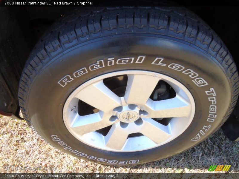 Red Brawn / Graphite 2008 Nissan Pathfinder SE