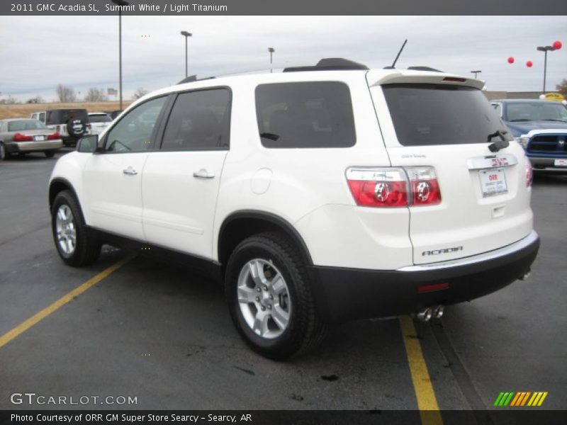 Summit White / Light Titanium 2011 GMC Acadia SL