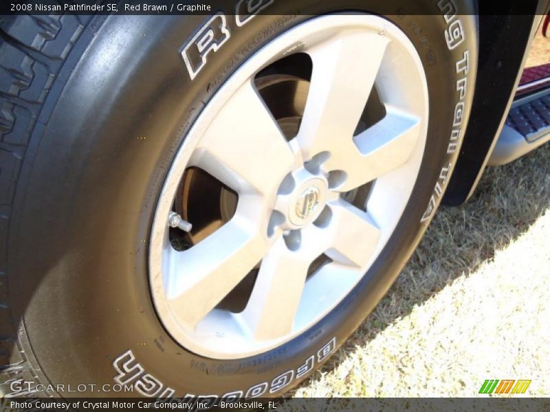 Red Brawn / Graphite 2008 Nissan Pathfinder SE
