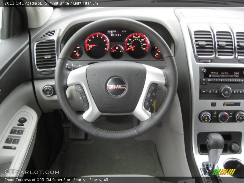Summit White / Light Titanium 2011 GMC Acadia SL