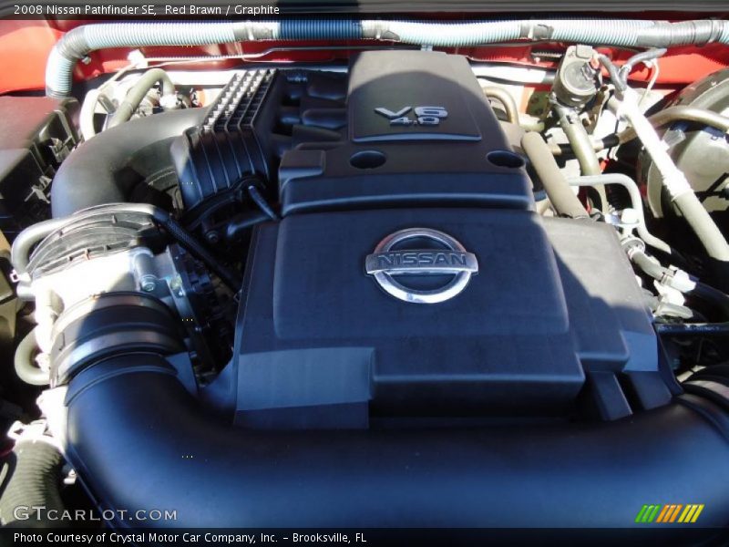 Red Brawn / Graphite 2008 Nissan Pathfinder SE