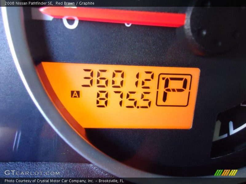 Red Brawn / Graphite 2008 Nissan Pathfinder SE