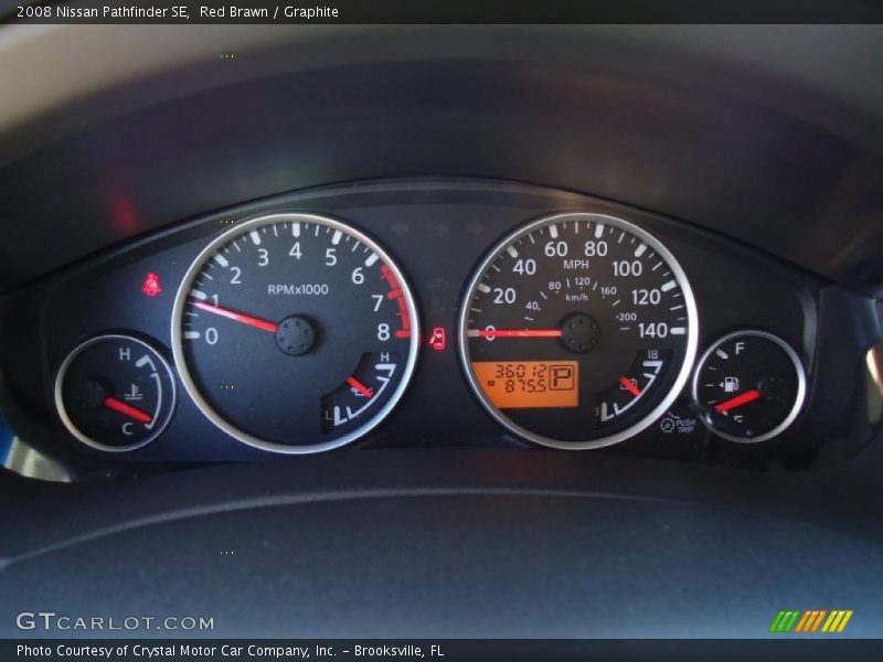 Red Brawn / Graphite 2008 Nissan Pathfinder SE