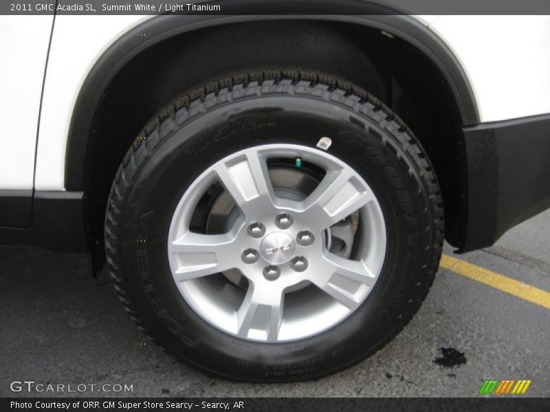 Summit White / Light Titanium 2011 GMC Acadia SL
