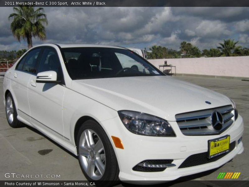 Arctic White / Black 2011 Mercedes-Benz C 300 Sport