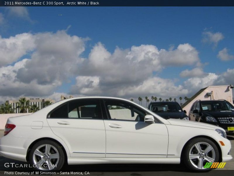 Arctic White / Black 2011 Mercedes-Benz C 300 Sport