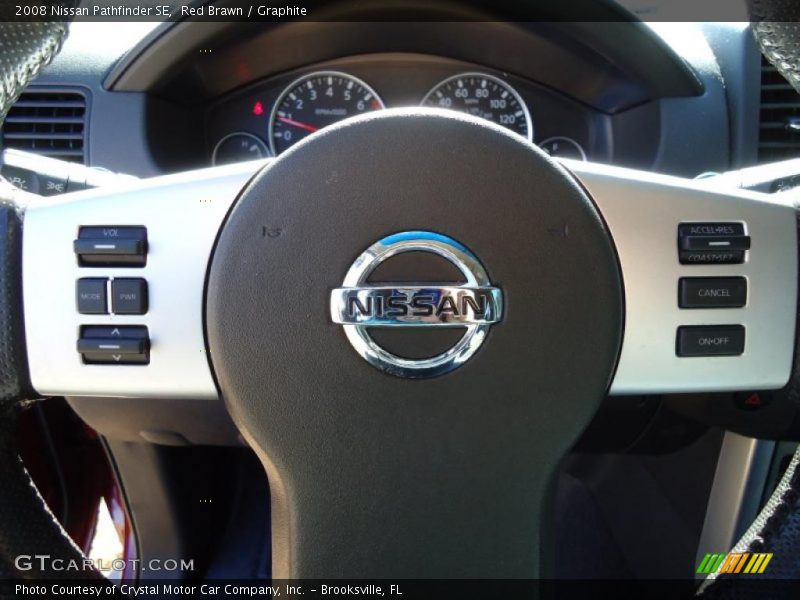 Red Brawn / Graphite 2008 Nissan Pathfinder SE