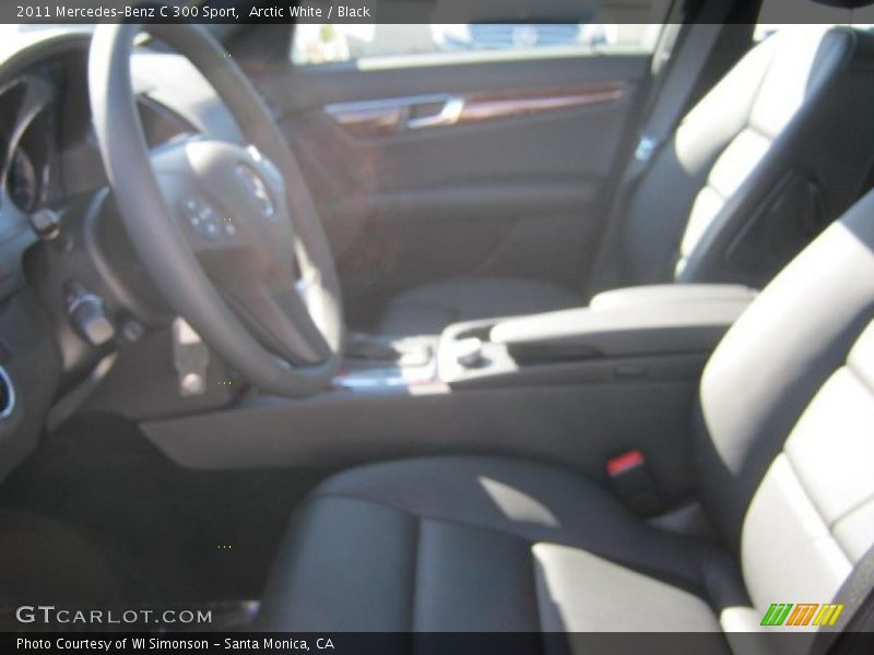Arctic White / Black 2011 Mercedes-Benz C 300 Sport