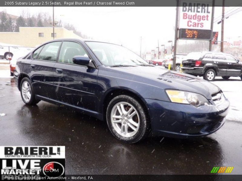 Regal Blue Pearl / Charcoal Tweed Cloth 2005 Subaru Legacy 2.5i Sedan