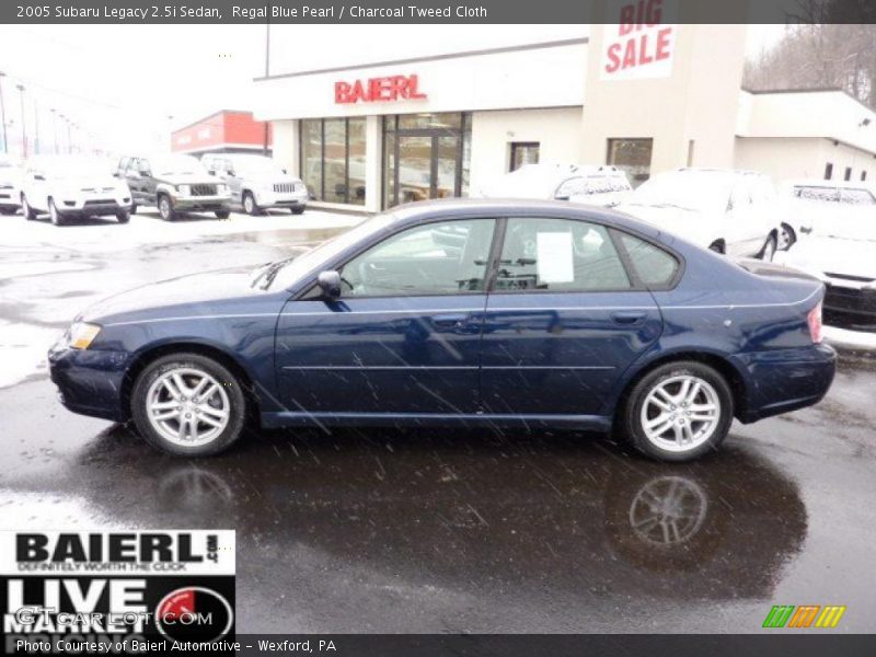 Regal Blue Pearl / Charcoal Tweed Cloth 2005 Subaru Legacy 2.5i Sedan