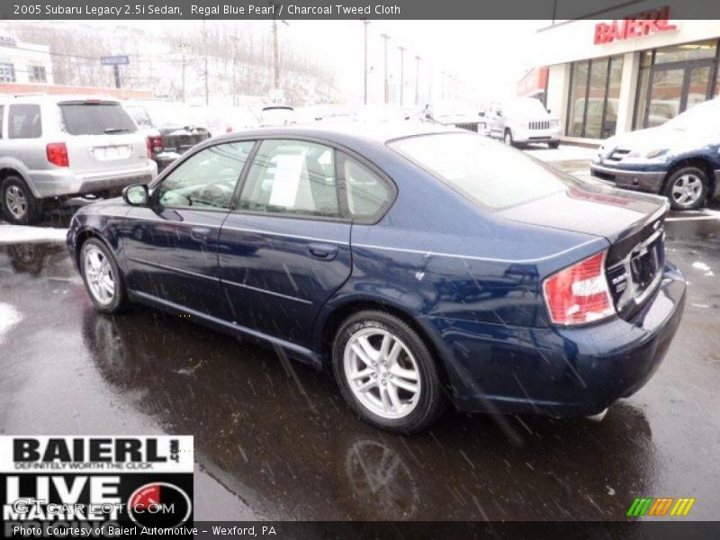 Regal Blue Pearl / Charcoal Tweed Cloth 2005 Subaru Legacy 2.5i Sedan