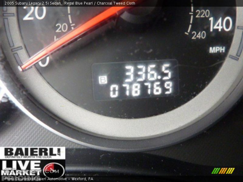 Regal Blue Pearl / Charcoal Tweed Cloth 2005 Subaru Legacy 2.5i Sedan