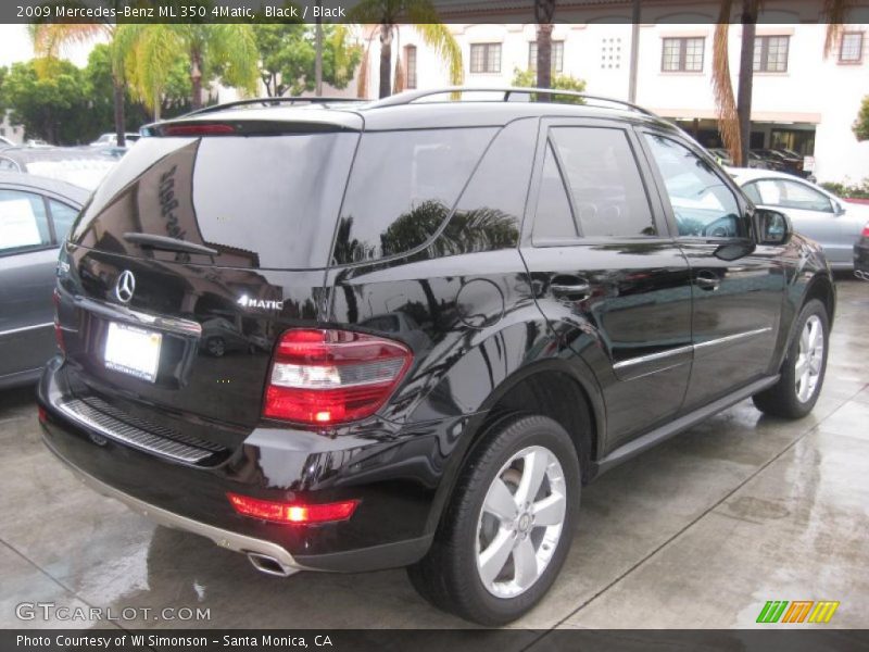 Black / Black 2009 Mercedes-Benz ML 350 4Matic