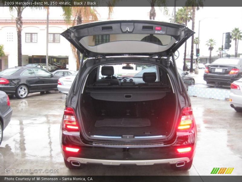 Black / Black 2009 Mercedes-Benz ML 350 4Matic