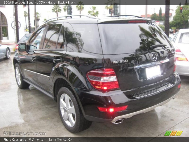 Black / Black 2009 Mercedes-Benz ML 350 4Matic
