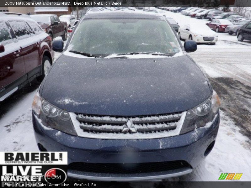 Deep Blue Metallic / Beige 2008 Mitsubishi Outlander XLS 4WD