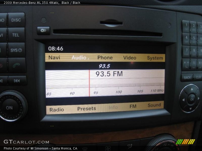 Black / Black 2009 Mercedes-Benz ML 350 4Matic