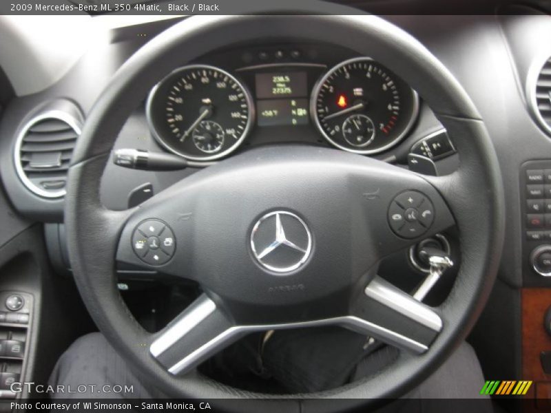 Black / Black 2009 Mercedes-Benz ML 350 4Matic