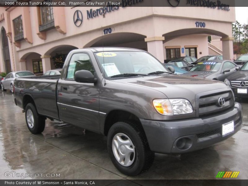 Phantom Gray Pearl / Taupe 2006 Toyota Tundra Regular Cab
