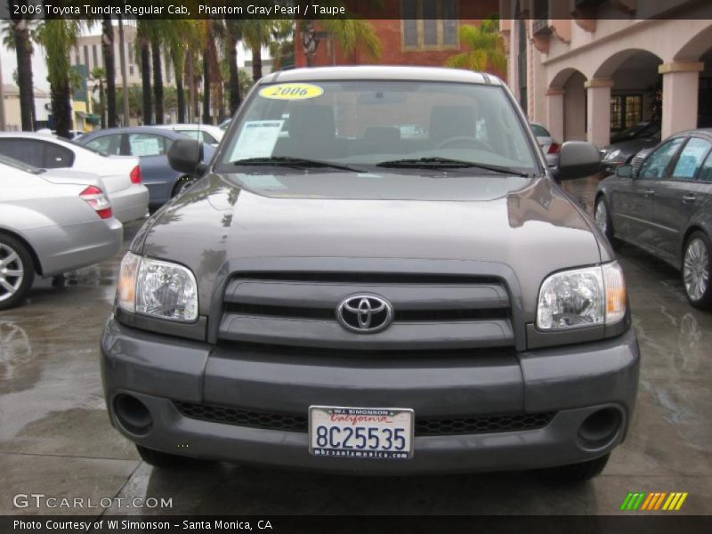 Phantom Gray Pearl / Taupe 2006 Toyota Tundra Regular Cab